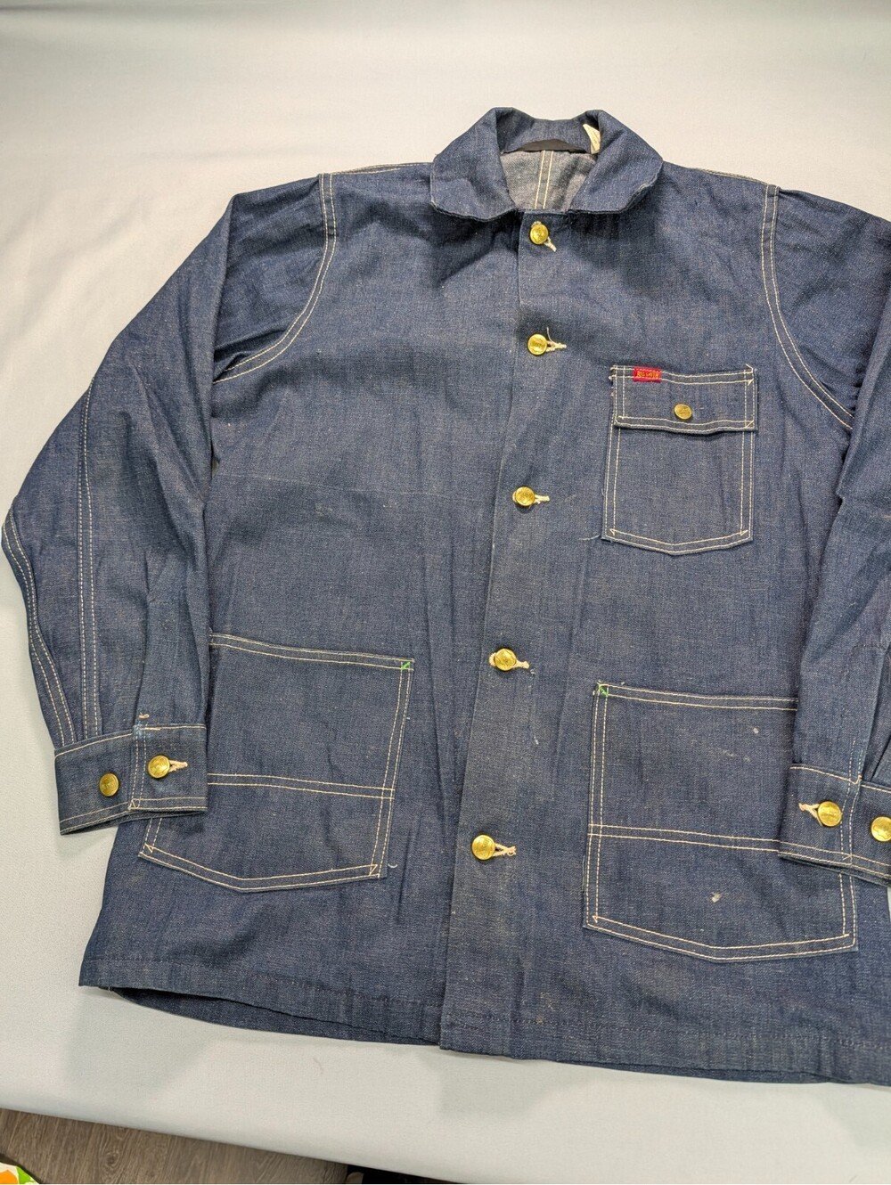 Vintage Big Smith Denim Chore Jacket Union Made Cotton 38